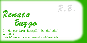 renato buzgo business card